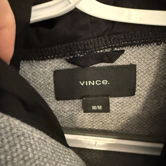 Vince Gray Cotton Button Up Hooded Long Sleeve Shirt Jacket - 31928 - Picture 7 of 12